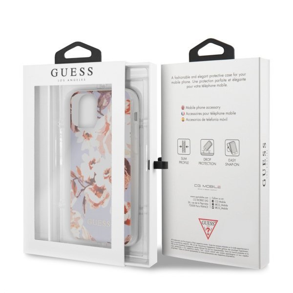 Guess GUHCN65IMLFL02 iPhone 11 Pro Maxliliowy/lilac N°2 Flower Collection