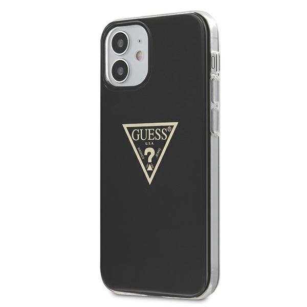 Guess GUHCP12SPCUMPTBK iPhone12 mini 5,4&quot; czarny/black hardcase Metallic Collection