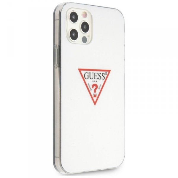 Guess GUHCP12MPCUCTLWH iPhone 12/12 Pro 6,1&quot; biały/white hardcase Triangle Collection