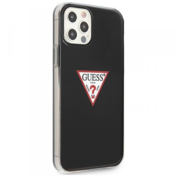 Guess GUHCP12MPCUCTLBK iPhone12/12 Pro 6,1&quot; czarny/black hardcase Triangle Collection