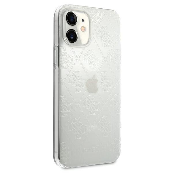 Guess GUHCP12S3D4GTR iPhone 12 mini5,4&quot; transparent hardcase 4G 3D Pattern Collection