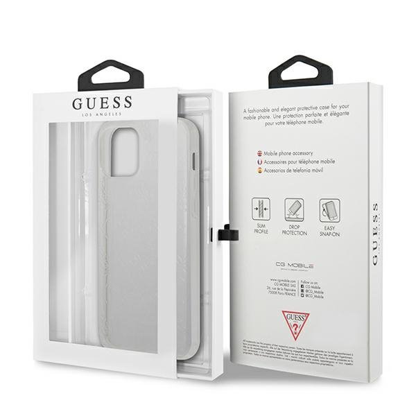 Guess GUHCP12L3D4GTR iPhone 12 Pro Max6,7&quot; transparent hardcase 4G 3D Pattern Collection