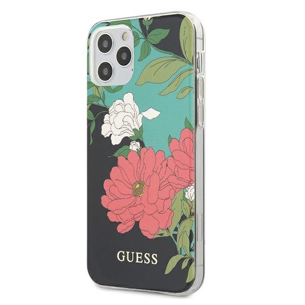 Guess GUHCP12MIMLFL01 iPhone 12/12 Pro 6,1&quot; czarny/black N°1 Flower Collection