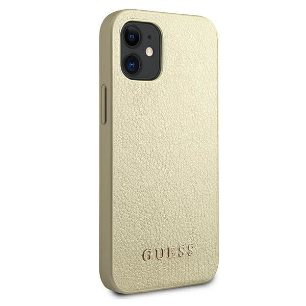 Guess GUHCP12SIGLGO iPhone 12 mini 5,4&quot;złoty/gold hardcase Iridescent