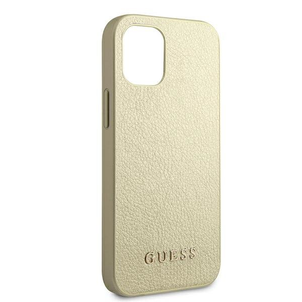 Guess GUHCP12SIGLGO iPhone 12 mini 5,4&quot;złoty/gold hardcase Iridescent