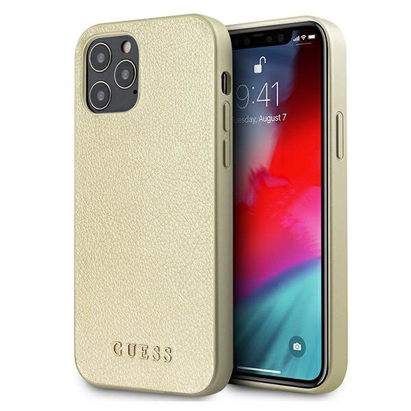 Guess GUHCP12LIGLGO iPhone 12 Pro Max 6,7&quot; złoty/gold hardcase Iridescent