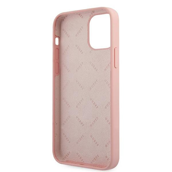 Guess GUHCP12LLSVSPI iPhone 12 Pro Max6,7&quot; różowy/pink hardcase Script Vintage