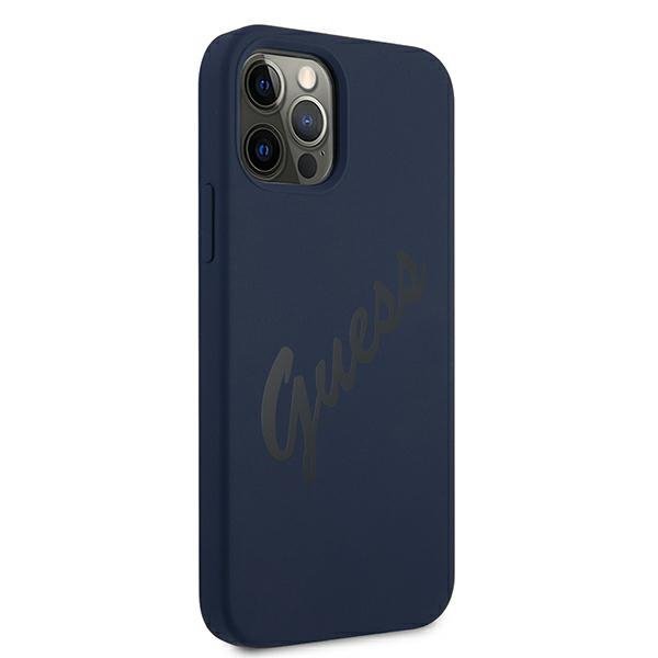 Guess GUHCP12LLSVSBL iPhone 12 Pro Max6,7&quot; niebieski/blue hardcase Script Vintage