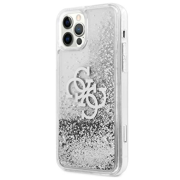 Guess GUHCP12LLG4GSI iPhone 12 Pro Max6,7&quot; srebrny/silver hardcase 4G Big Liquid Glitter