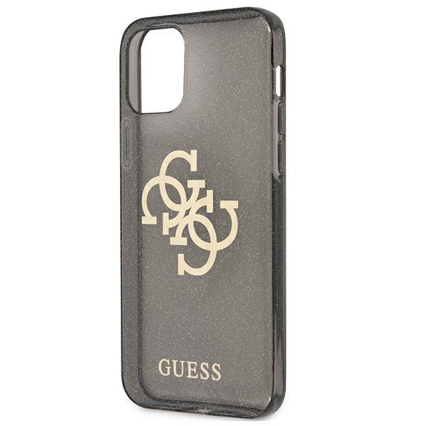 Guess GUHCP12LPCUGL4GBK iPhone 12 ProMax 6,7&quot; czarny/black hard case Glitter 4G Big Logo