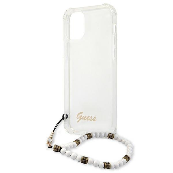 Guess GUHCP12MKPSWH iPhone 12/12 Pro 6,1&quot; Transparent hardcase White Pearl