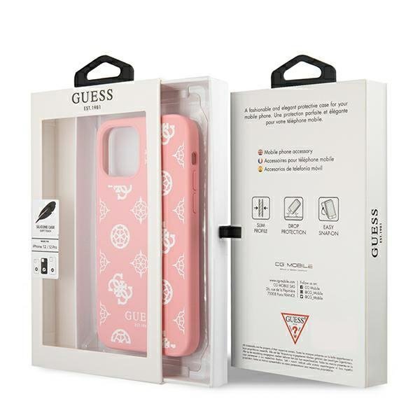 Guess GUHCP12LLSPEWPI iPhone 12 Pro Max6,7&quot; różowy/pink hard case Peony Collection