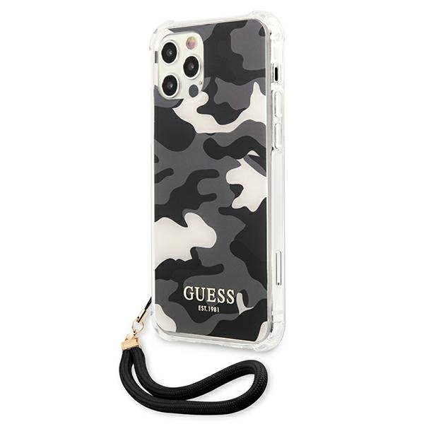 Guess GUHCP12LKSARBK iPhone 12 Pro Max 6,7&quot; czarny/black hardcase Camo Collection