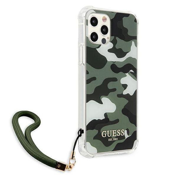 Guess GUHCP12MKSARKA iPhone 12/12 Pro 6,1&quot; zielony/khaki hardcase Camo Collection