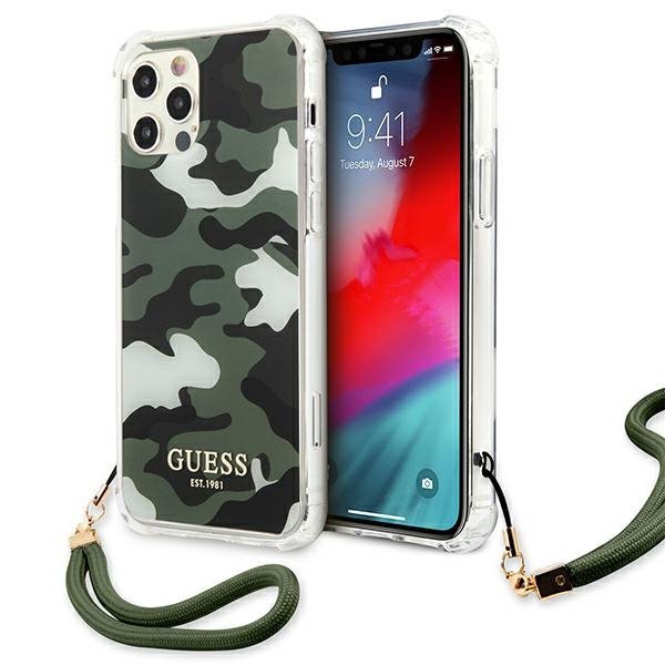 Guess GUHCP12LKSARKA iPhone 12 Pro Max6,7&quot; zielony/khaki hardcase Camo Collection