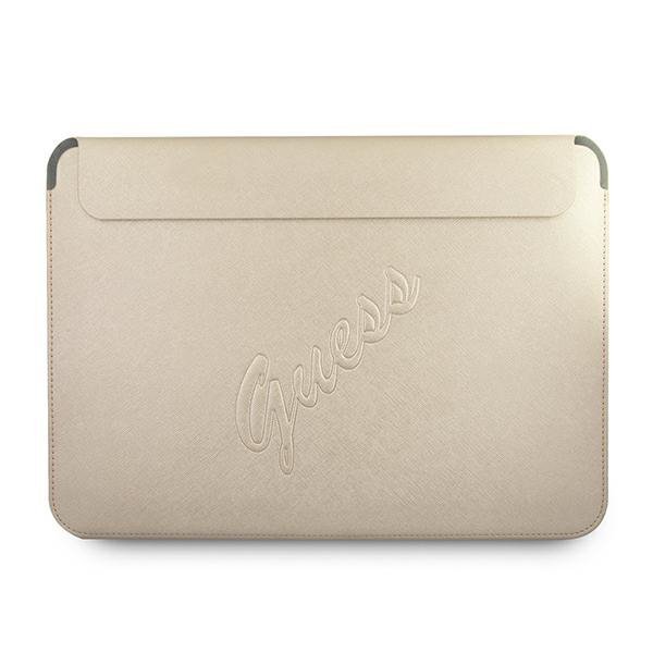 Guess Sleeve GUCS13PUSASLG 13&quot; złoty/gold Saffiano Script