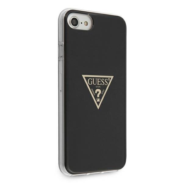 Guess GUHCI8PCUMPTBK iPhone 7/8/SE 2020 / SE 2022 czarny/black hardcase Metallic Collection