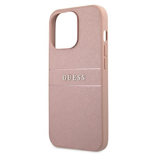 Guess GUHCP13XPSASBPI iPhone 13 Pro Max6,7&quot; różowy/pink hardcase Saffiano Stripe