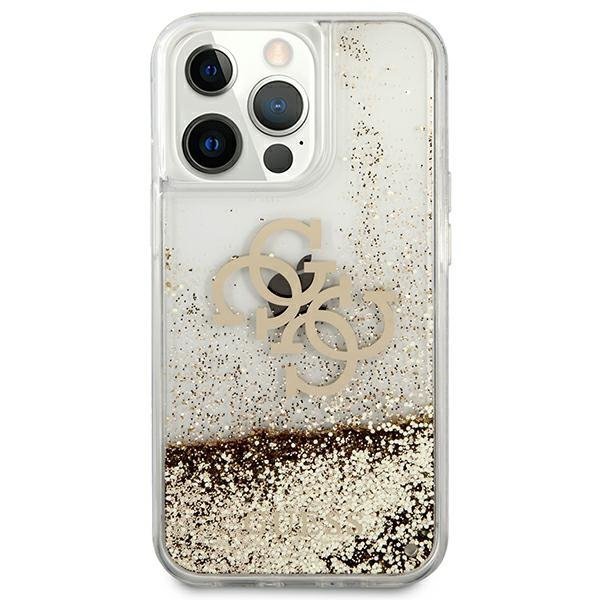 Guess GUHCP13XLG4GGO iPhone 13 Pro Max6,7&quot; złoty/gold hardcase 4G Big Liquid Glitter