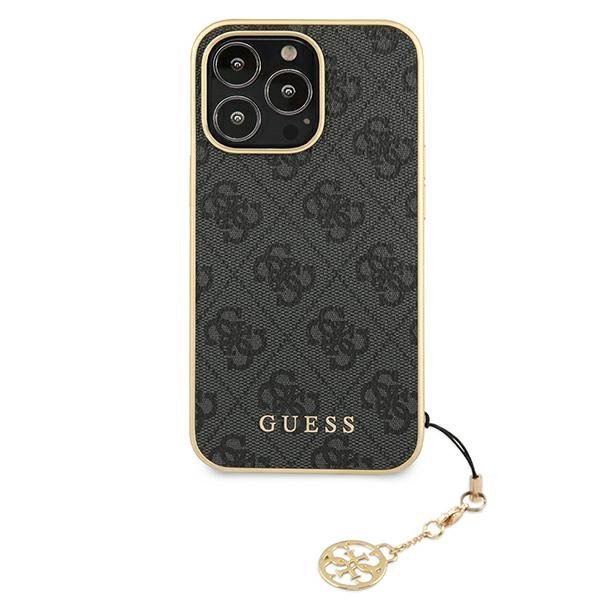 Guess GUHCP13XGF4GGR iPhone 13 Pro Max6,7&quot; szary/grey hardcase 4G Charms Collection