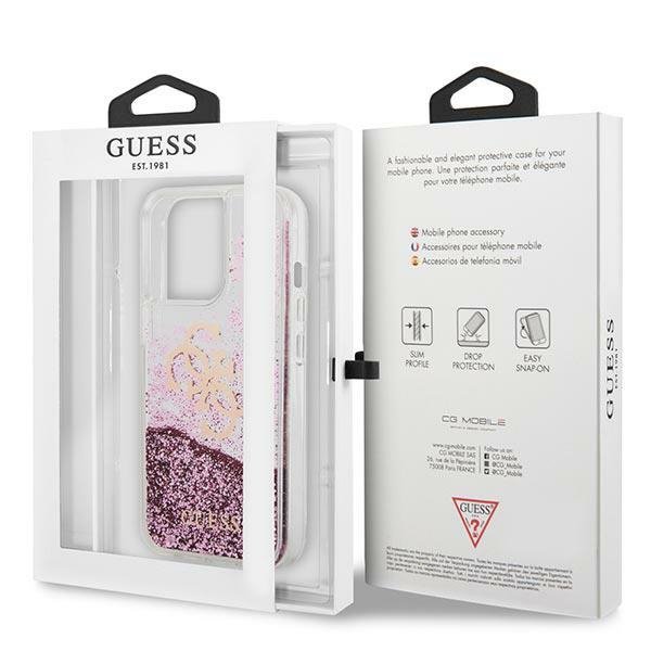 Guess GUHCP13XLG4GPI iPhone 13 Pro Max6,7&quot; różowy/pink hardcase 4G Big Liquid Glitter