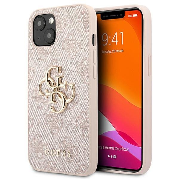 Guess GUHCP13M4GMGPI iPhone 13 / 14 / 156.1&quot; różowy/pink hardcase 4G Big Metal Logo