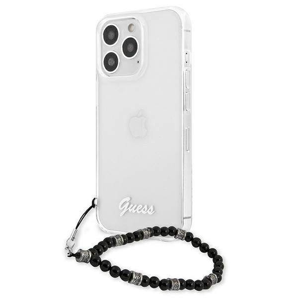 Guess GUHCP13XKPSBK iPhone 13 Pro Max6,7&quot; Transparent hardcase Black Pearl