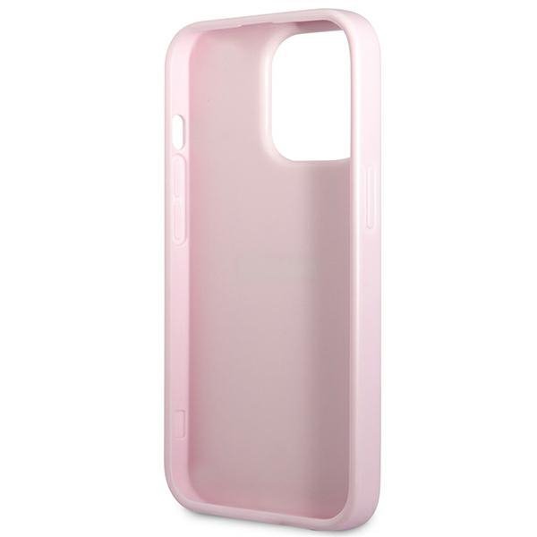 Guess GUHCP13LPSASBPU iPhone 13 Pro / 136,1&quot; fioletowy/purple Saffiano Hot Stamp & Metal Logo