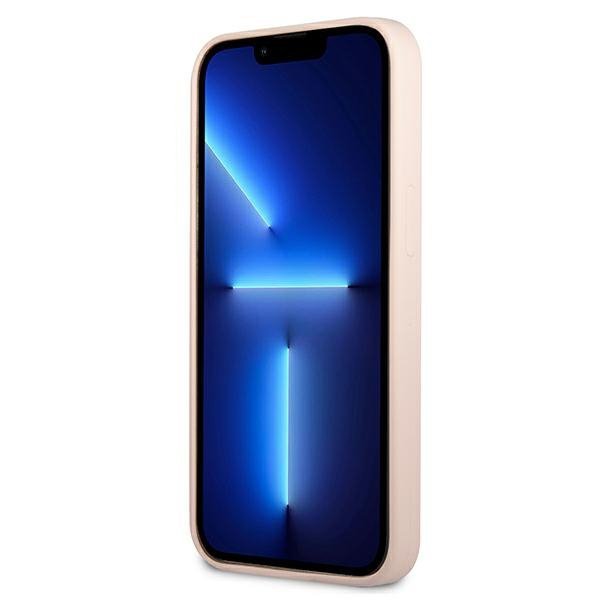 Guess GUHCP13SSLTGP iPhone 13 mini 5,4&quot; różowy/pink hardcase Silicone Triangle