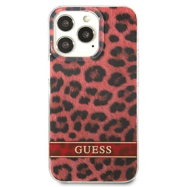 Guess GUHCP13LHSLEOR iPhone 13 Pro / 13 6,1&quot; czerwony/red hardcase Leopard