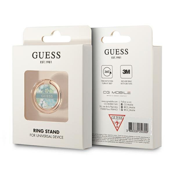 Guess Ring stand GURSHCHMAN zielony/green Flower