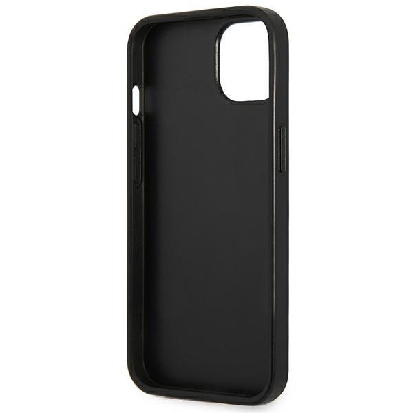 Guess GUHCP13SPSATLG iPhone 13 mini 5,4&quot; srebrny/silver hardcase SaffianoTriangle Logo