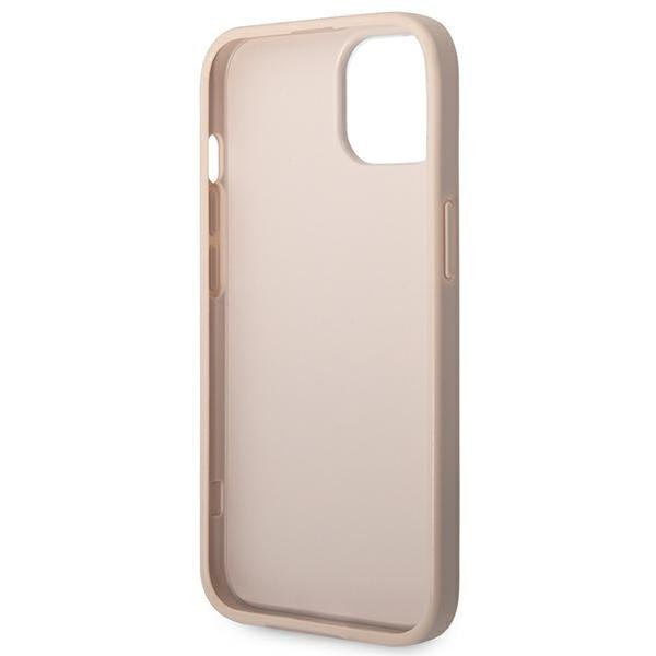 Guess GUHCP14SG4GFPI iPhone 14 / 15 / 136.1&quot; różowy/pink hard case 4G Metal Gold Logo