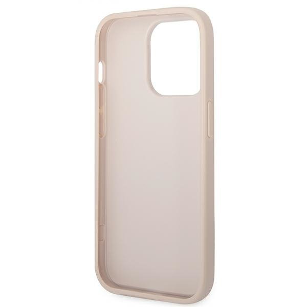 Guess GUHCP14XG4GFPI iPhone 14 Pro Max 6,7&quot; różowy/pink hard case 4G Metal Gold Logo
