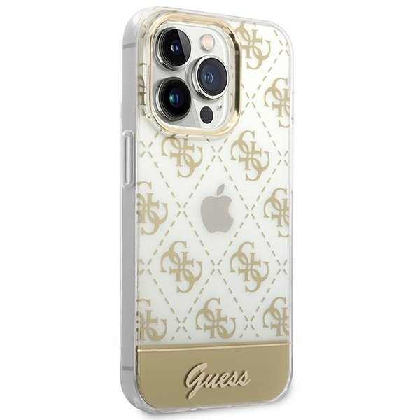 Guess GUHCP14XHG4MHG iPhone 14 Pro Max6,7&quot; złoty/gold hardcase 4G Pattern Script