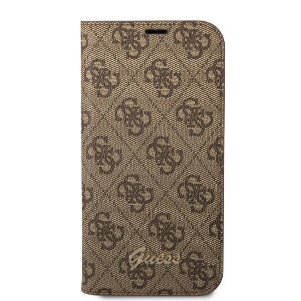 Guess GUBKP14XHG4SHW iPhone 14 Pro Max6,7&quot; brązowy/brown book 4G Vintage Gold Logo