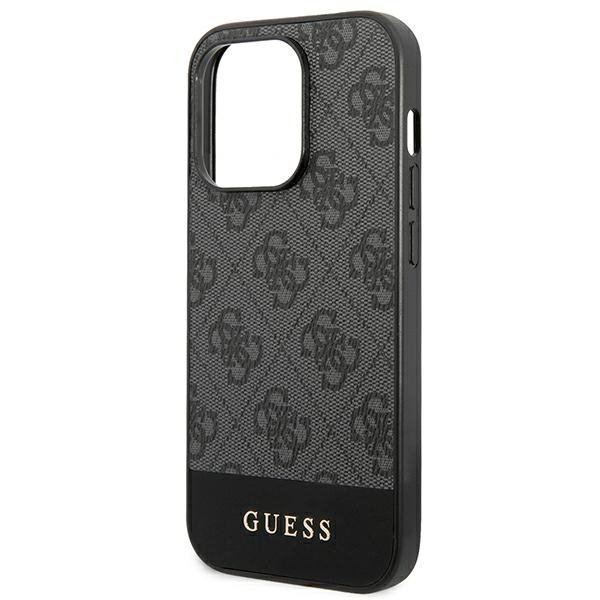 Guess GUHCP14XG4GLGR iPhone 14 Pro Max6,7&quot; szary/grey hard case 4G Stripe Collection
