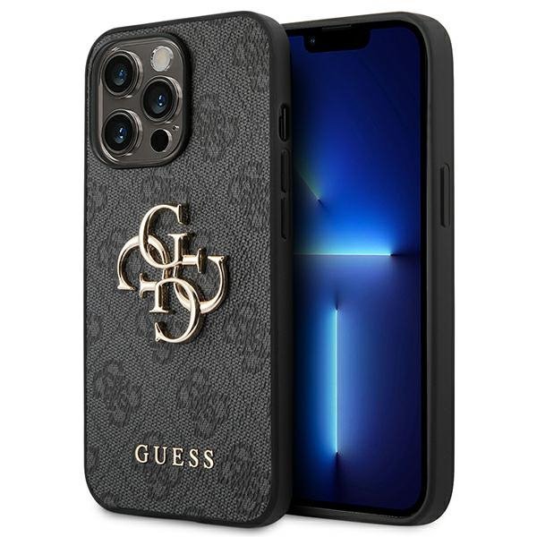 Guess GUHCP14L4GMGGR iPhone 14 Pro 6,1&quot; szary/grey hardcase 4G Big Metal Logo