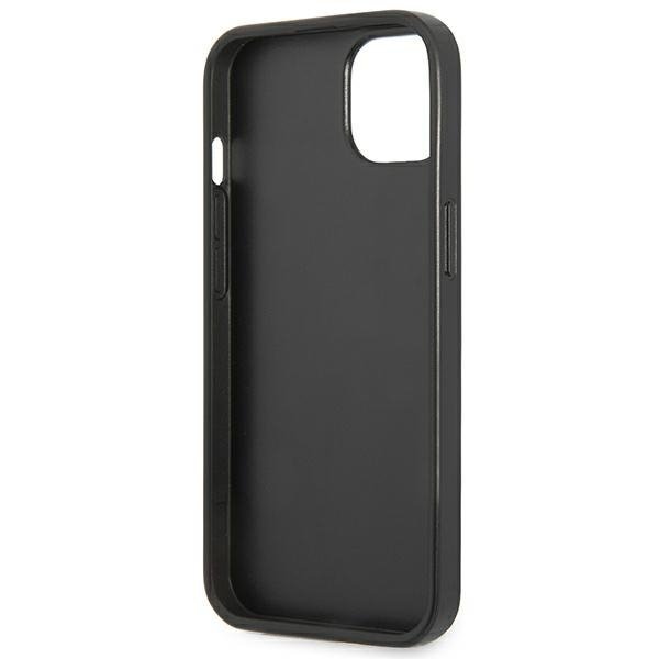 Guess GUHCP13SPSATLK iPhone 13 mini 5,4&quot; czarny/black hardcase SaffianoTriangle Logo
