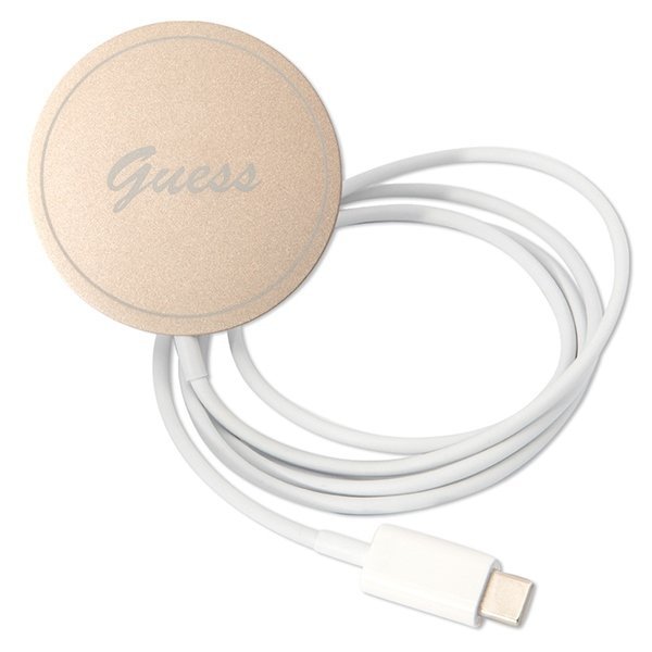 Zestaw Guess GUBPN61H4EACSW Case+Charger iPhone 11 6,1&quot; brązowy/brown hard case 4G Print MagSafe