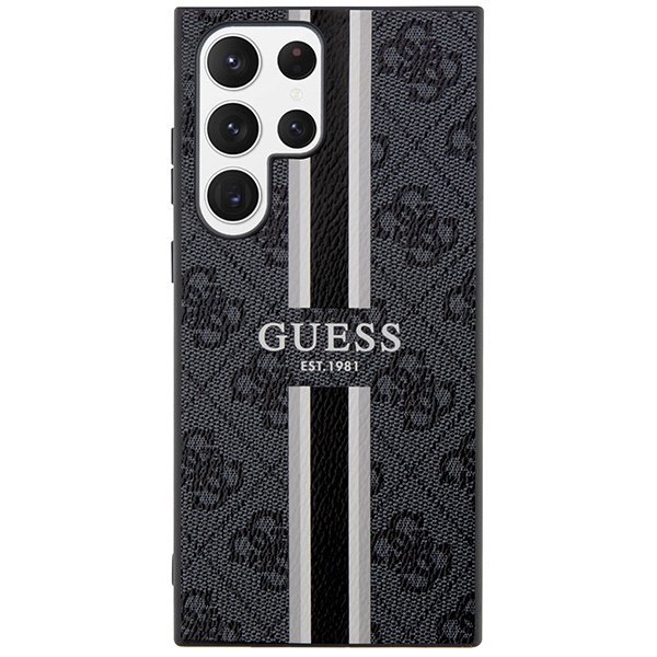Guess GUHCS23LP4RPSK S23 Ultra S918 czarny/black hardcase 4G Printed Stripe