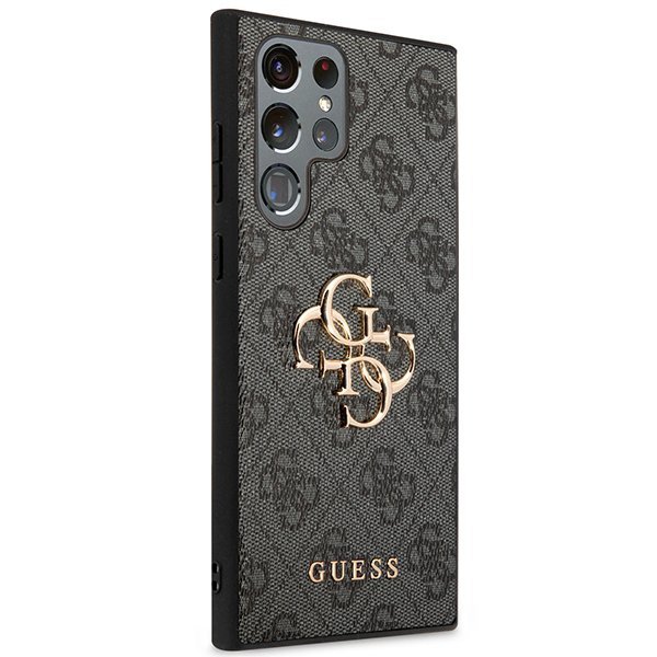 Guess GUHCS23L4GMGGR S23 Ultra S918szary/grey hardcase 4G Big Metal Logo