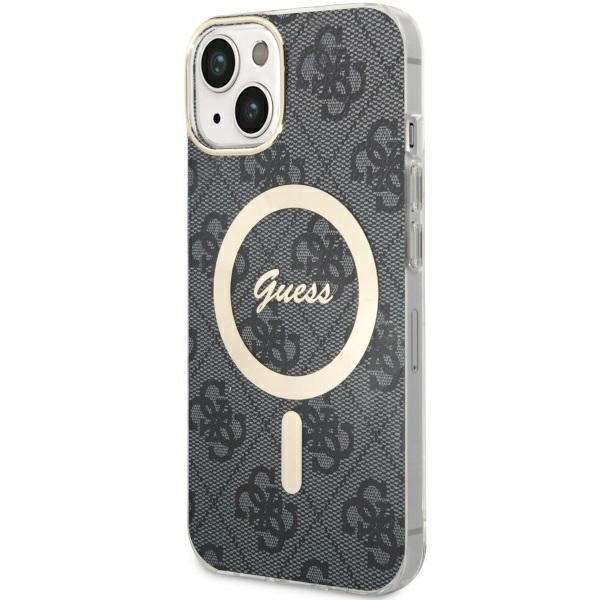 Guess GUHMP14SH4STK iPhone 14 / 15 / 136.1&quot; czarny/black hardcase 4G MagSafe