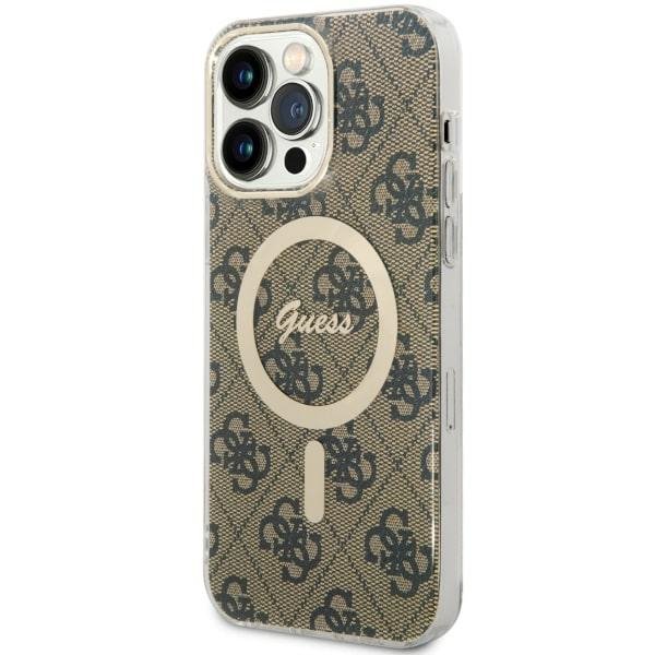 Guess GUHMP14XH4STW iPhone 14 Pro Max6.7&quot; brązowy/brown hardcase 4G MagSafe