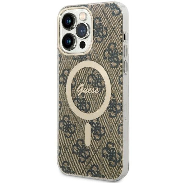 Guess GUHMP14XH4STW iPhone 14 Pro Max 6.7&quot; brązowy/brown hardcase 4G MagSafe