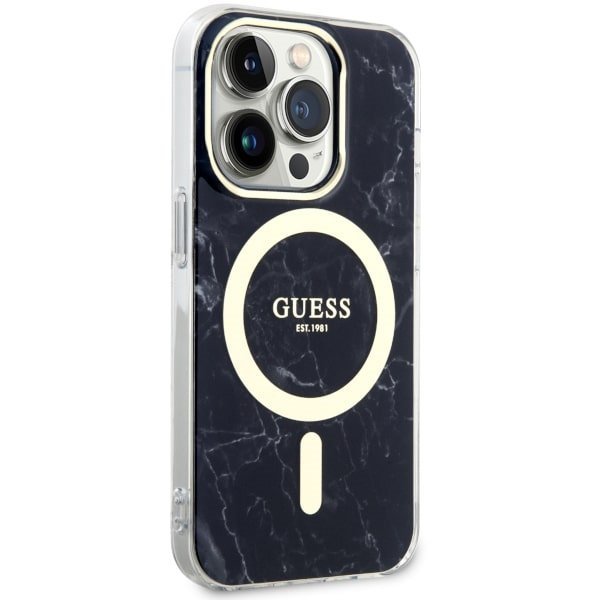 Guess GUHMP14XPCUMAK iPhone 14 Pro Max6.7&quot; czarny/black hardcase Marble MagSafe