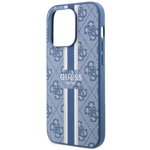 Guess GUHMP14LP4RPSB iPhone 14 Pro 6.1&quot; niebieski/blue hardcase 4G Printed Stripes MagSafe
