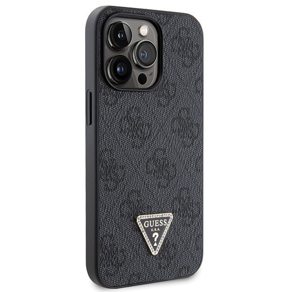 Guess GUHCP13LP4TDSCPK iPhone 13 Pro / 13 6.1&quot; czarny/black hardcase Crossbody 4G Metal Logo