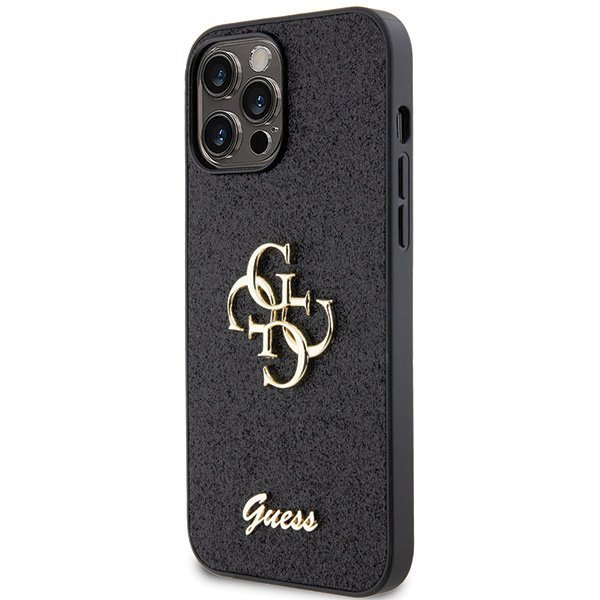 Guess GUHCP13XHG4SGK iPhone 13 Pro Max 6.7&quot; czarny/black hardcase Glitter Script Big 4G