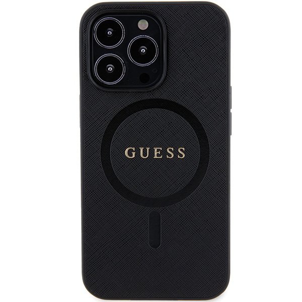 Guess GUHMP13LPSAHMCK iPhone 13 Pro / 13 6.1&quot; czarny/black hardcase Saffiano MagSafe